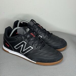New Balance 442 V2 Team IN MS42IBK2 Mens Black Lace Up Athletic Shoes Size 10